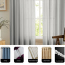 Voilage tulle uni sur mesure pour chambre salon