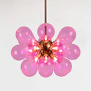 lustre nordique boule verre led décoration maison suspendu