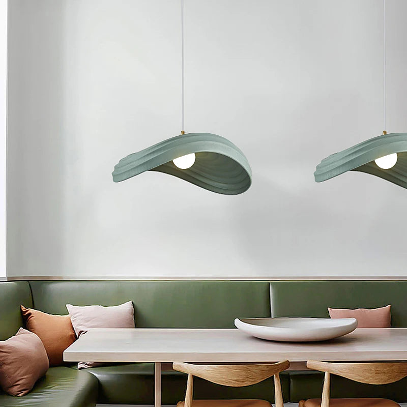 lustre style wabi sabi nordique led pour décoration maison - vue 4 sur 22