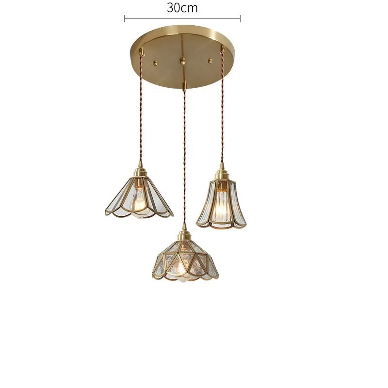 Suspension Nordique LED en Verre et corps doré - vue 13 sur 20
