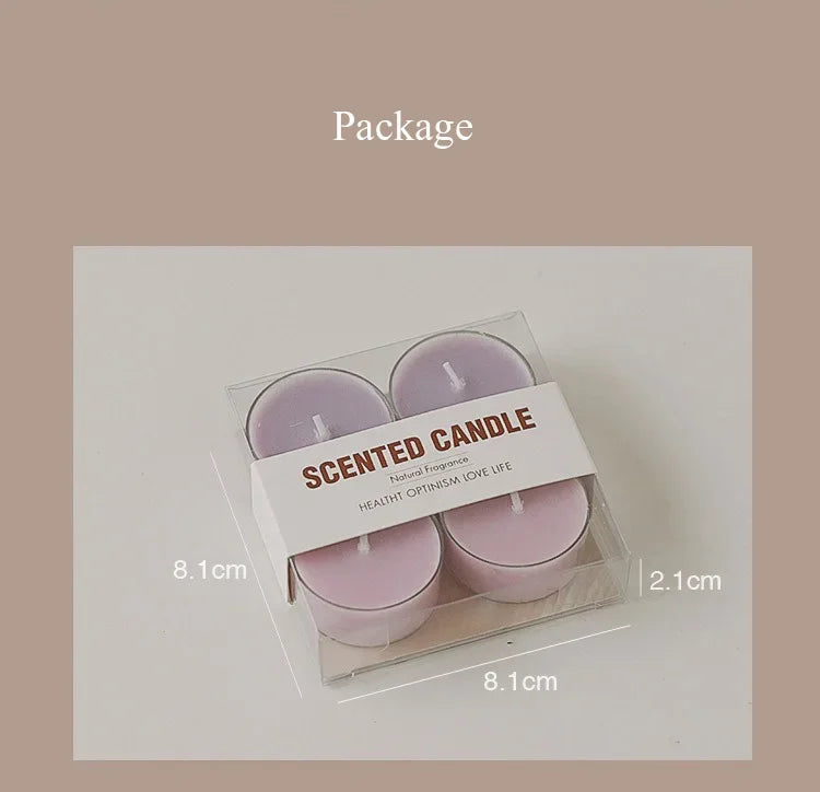 lot de 4 bougies parfumées en cire de soja pour décorations et événements - vue 5 sur 12