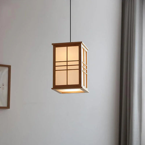 lampe en bois décorative pour restaurant bar et yoga - vue 3 sur 7