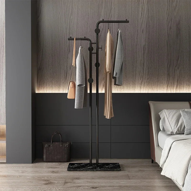 porte-manteau simple au sol pour vêtements d'intérieur et balcon - vue 5 sur 13