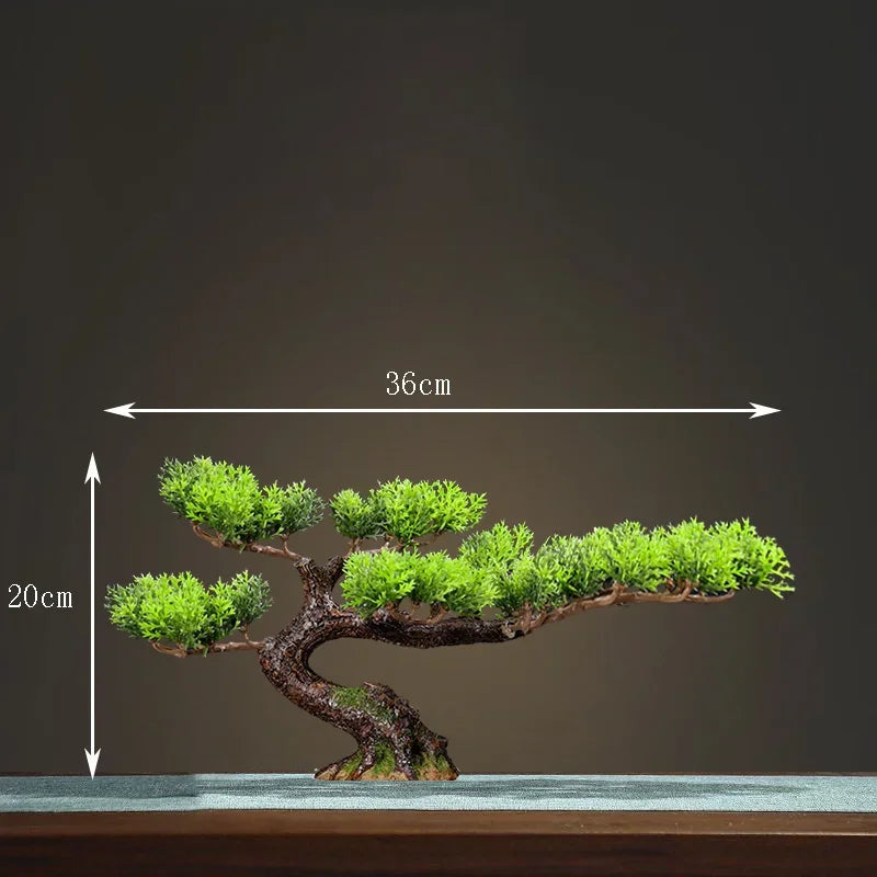 décoration intérieure faux arbre bonsaï style chinois pour intérieur et extérieur - vue 13 sur 22