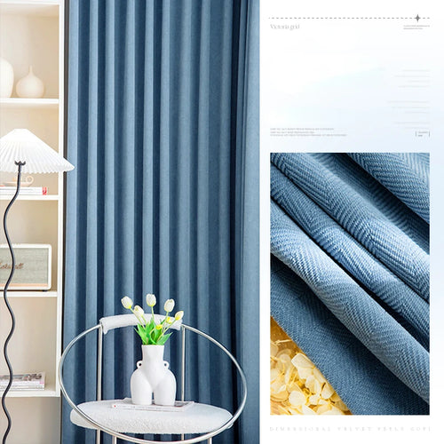 Rideau occultant moderne plissé pour salon chambre fenêtre - vue 15 sur 19