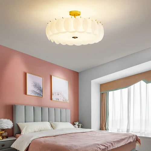 lustre de luxe en verre rond 2022 pour éclairage décoratif - vue 2 sur 9
