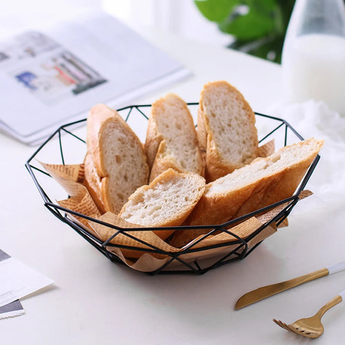 panier à fruits en fer tissé pour décoration de cuisine - vue 8 sur 8