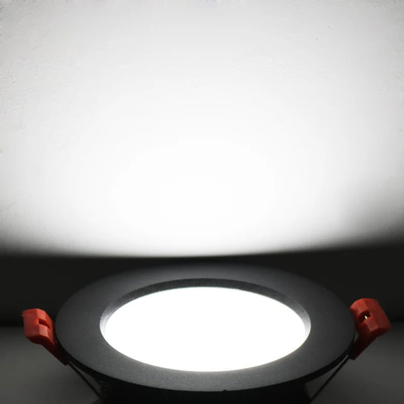6 pièces LED Downlight 5W 7W 9W 12W 15W 18W plafonnier encastré lampe blanc chaud/froid AC220V-240V