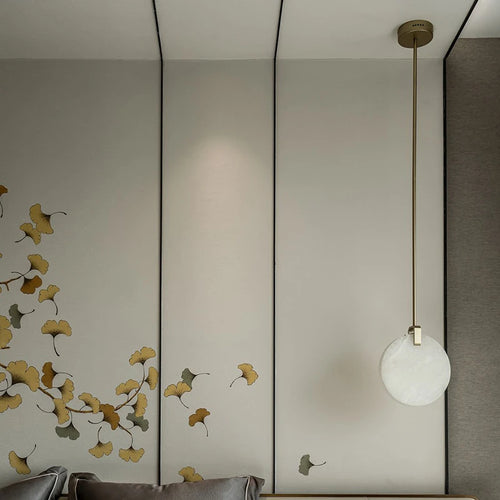 lustre moderne en marbre créatif led imitation luxe