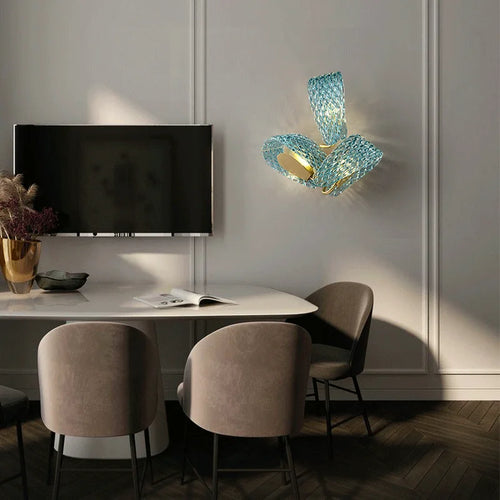 applique murale design fleur luxe créatif en cuivre décoratif