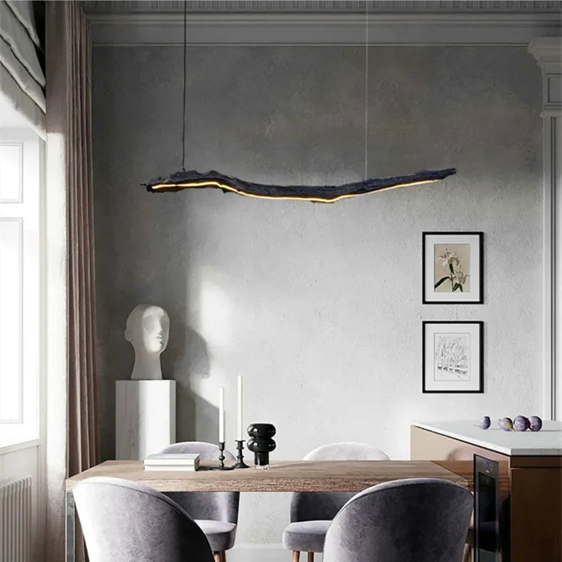 lustre nordique design wabi-sabi pour restaurant et bureau - vue 5 sur 8