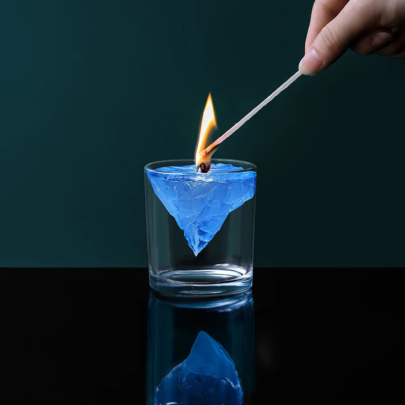 bougie parfumée flottante mont fuji pour aromathérapie et décoration - vue 3 sur 11