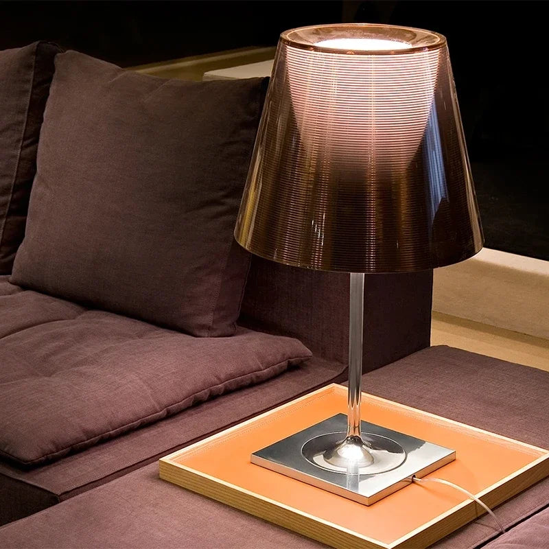 Lampe de Table design italien lampes de Table en acrylique modernes pour salon chambre étude bureau décor lumière Nordc maison lampe de chevet - vue 5 sur 9