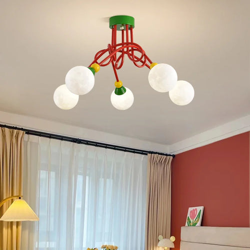 plafonnier 3d lune bulle pour chambre enfant décoration magique - vue 5 sur 6