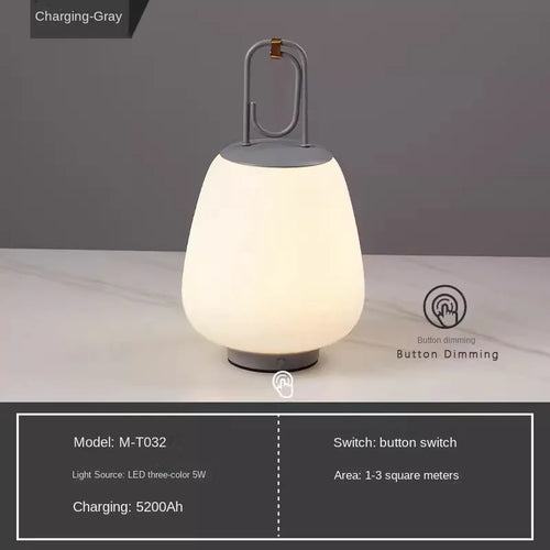 lampe de table rechargeable nordique design pour divers espaces - vue 10 sur 9