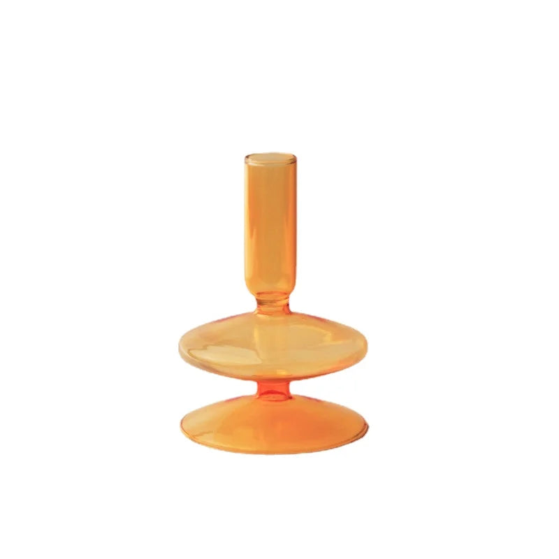 bougeoir conique en verre pour décoration intérieure festive - vue 17 sur 17