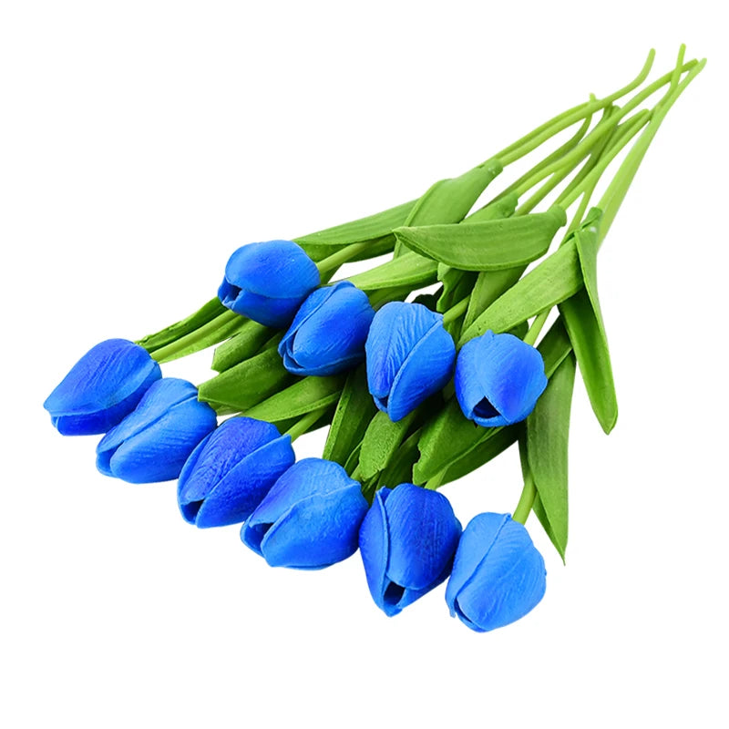 lot de 10 tulipes artificielles pour décoration de mariage et jardin - vue 14 sur 33