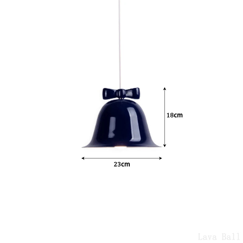 suspension modernes en forme de cloche avec nœud décoratif - vue 17 sur 20