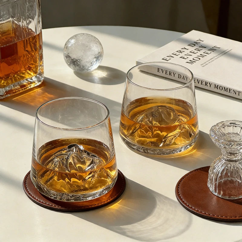 Verre transparent design montagne style whisky multifonction - vue 2 sur 7
