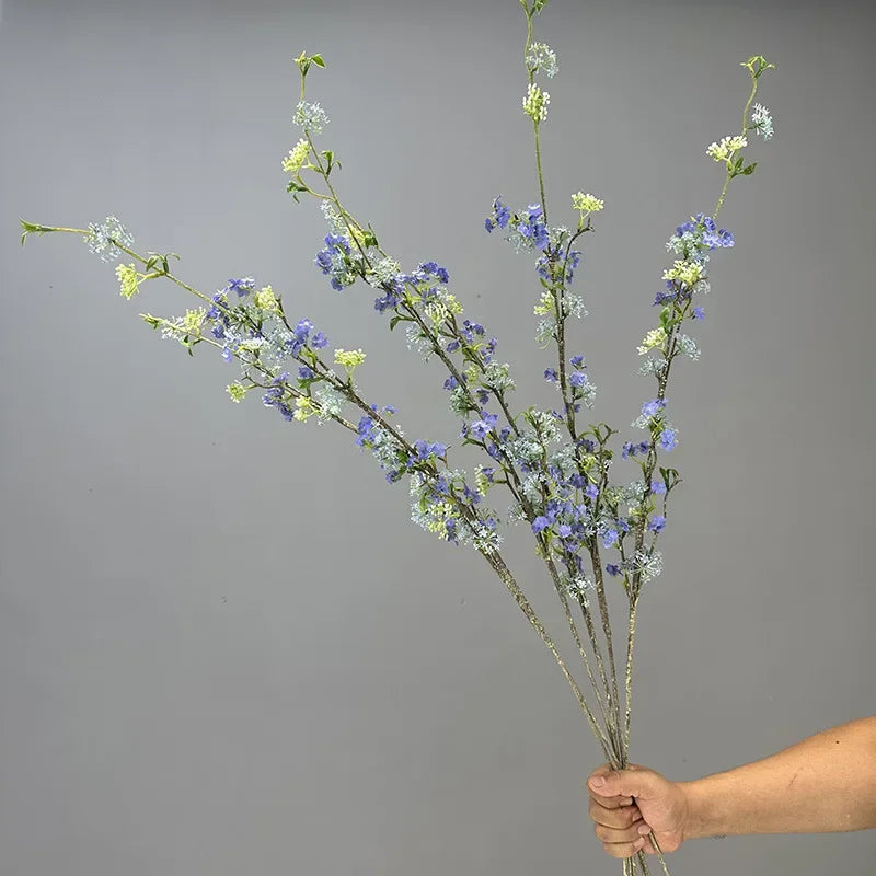décoration de table en fleurs artificielles et saule neige - vue 6 sur 10