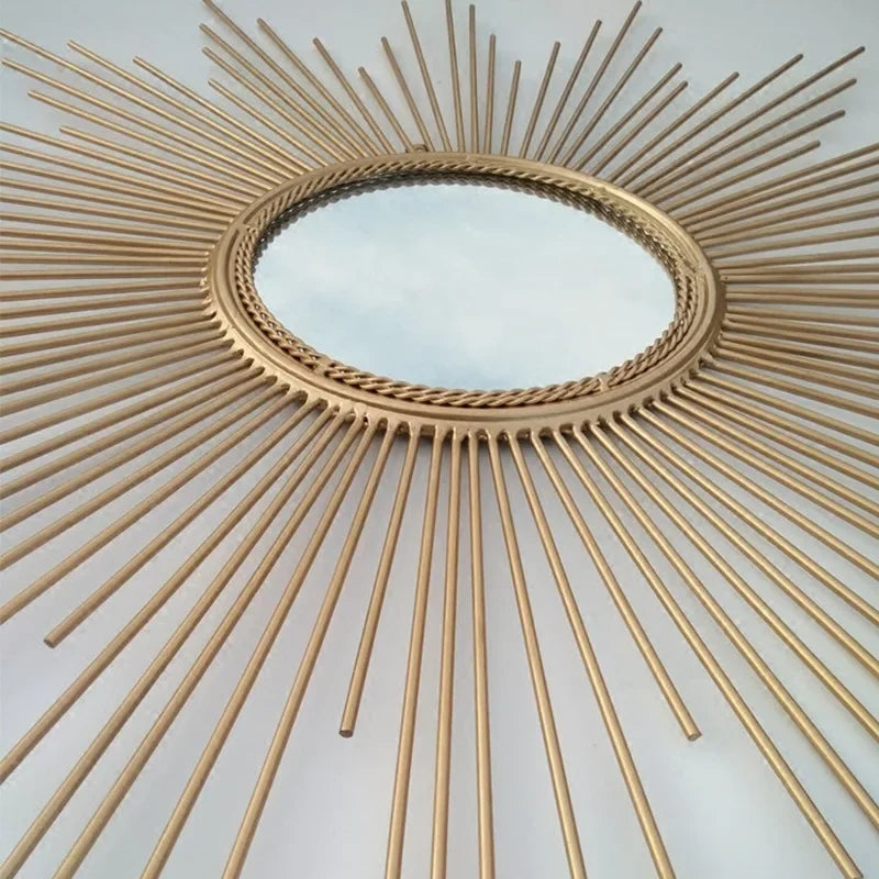 miroir décoratif en métal pour décoration murale créative - vue 4 sur 7