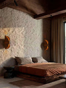 applique murale rétro en tissage de vigne style nordique décoratif