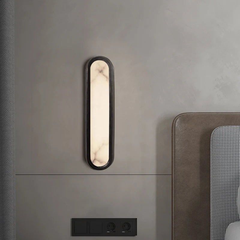 applique murale led en marbre pour intérieur moderne - vue 3 sur 7
