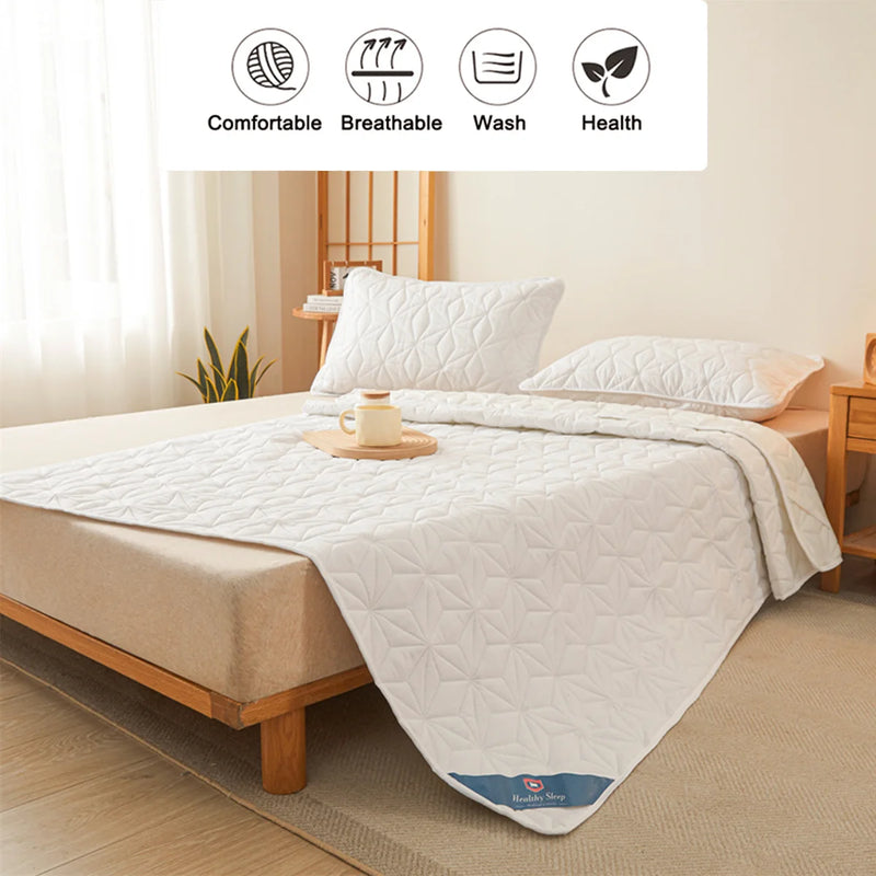 protecteur de matelas imperméable et silencieux avec sangles élastiques