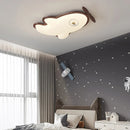 plafonnier avion en bois pour chambre d'enfant décoration lumineuse