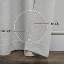 Rideau occultant imitation lin sur mesure chambre salon