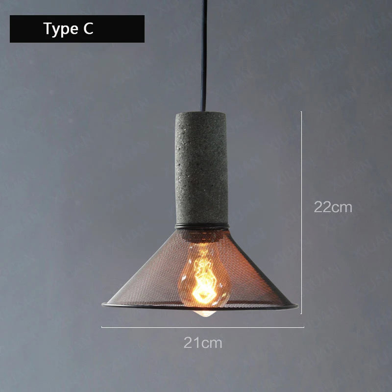 Loft Suspension lampes fer forgé led Vintage Salle à manger - vue 9 sur 12