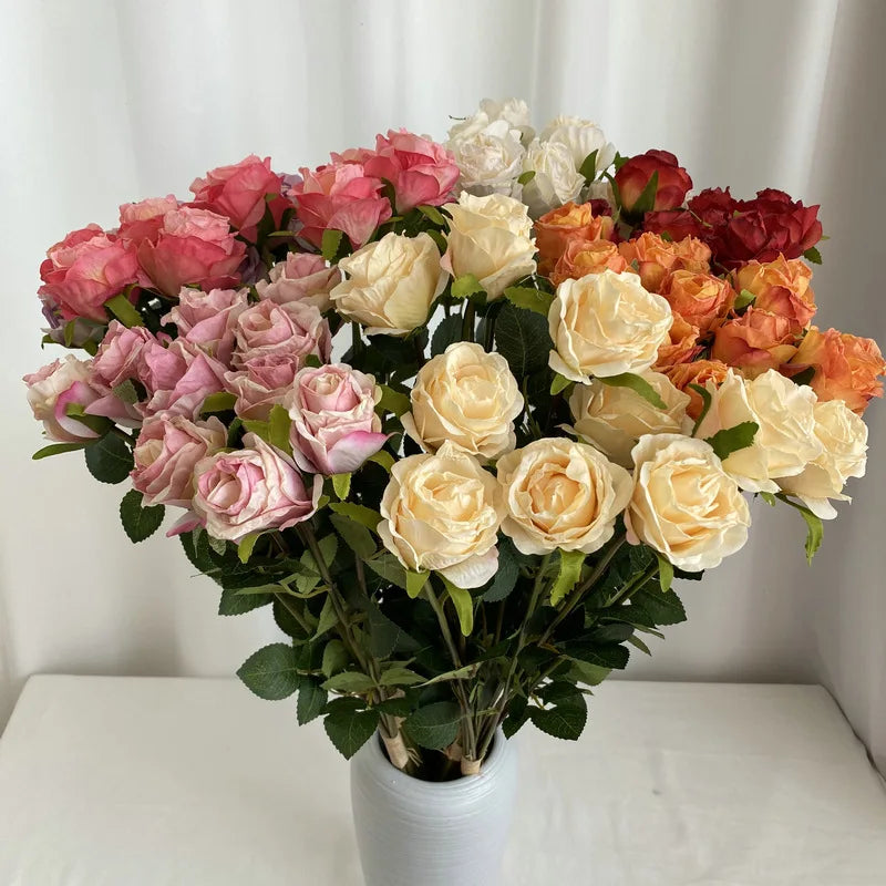 bouquet de roses artificielles pour décoration de mariage et jardin - vue 5 sur 11