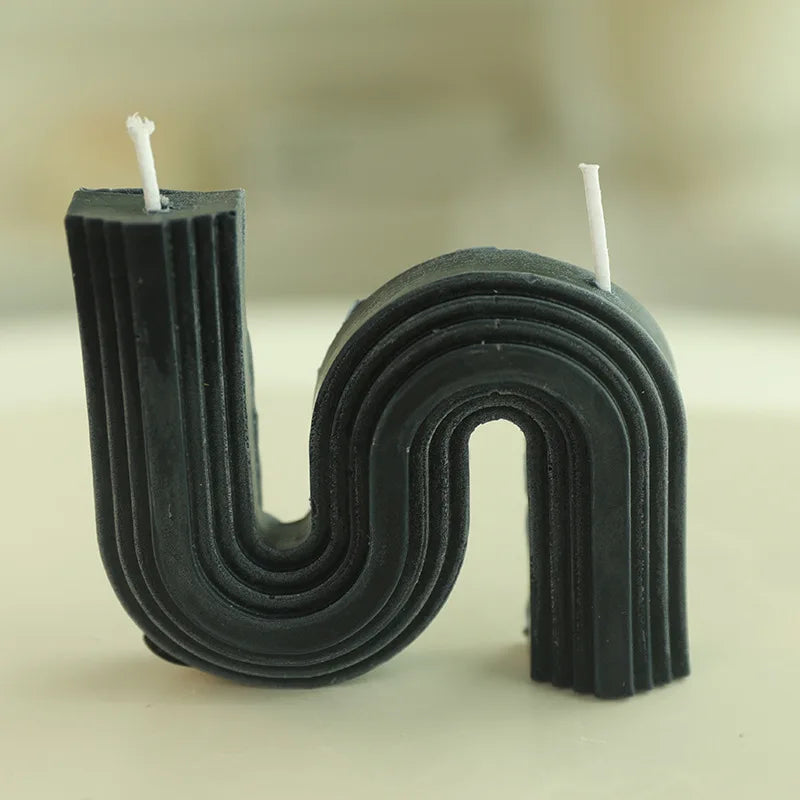 bougies parfumées géométriques en forme de u pour décoration intérieure - vue 9 sur 27