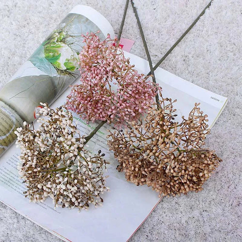 plantes artificielles rétro framboises pour décoration DIY maison - vue 2 sur 13