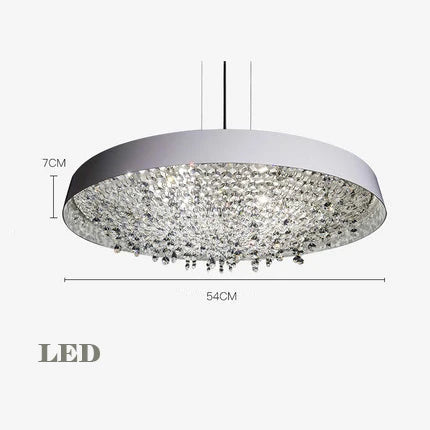 suspension élégante en cristal transparent pour un intérieur moderne - vue 10 sur 12