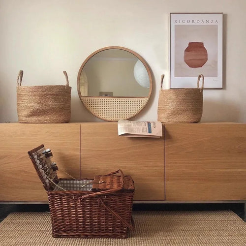 miroir de maquillage rétro style chinois suspendu décoratif pour intérieur - vue 6 sur 6