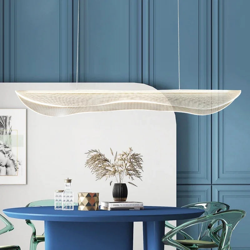 lustre moderne en acrylique pour éclairage décoratif intérieur - vue 6 sur 12