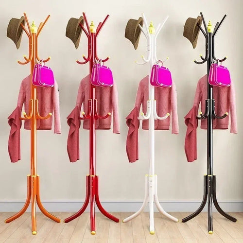 porte-manteau en métal avec 9 crochets pour vêtements et accessoires - vue 2 sur 12