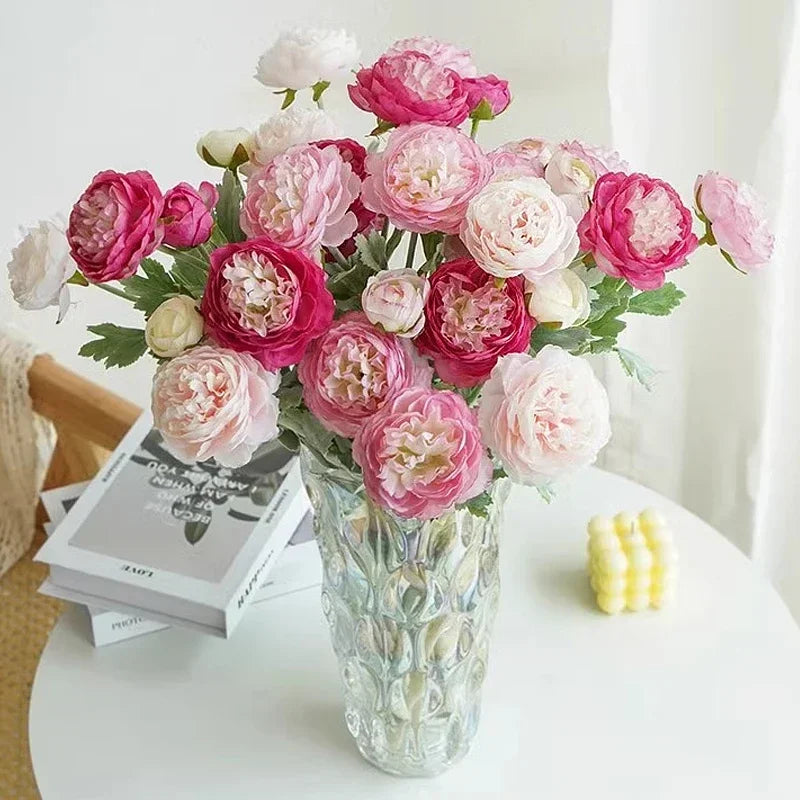 bouquet de pivoines artificielles pour décoration mariage fête - vue 3 sur 9