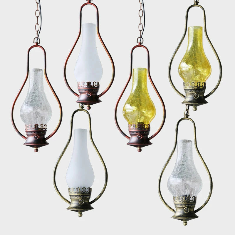 suspension rétro en kérosène pour décoration intérieure industrielle - vue 6 sur 12