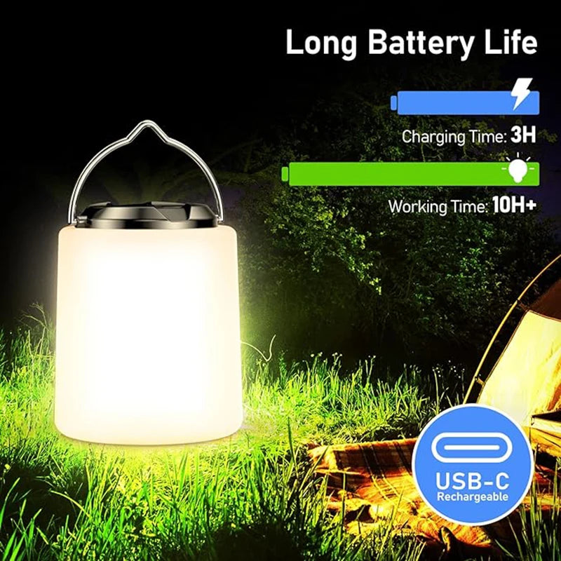 lampe rechargeable usb pour camping et activités extérieures - vue 5 sur 6