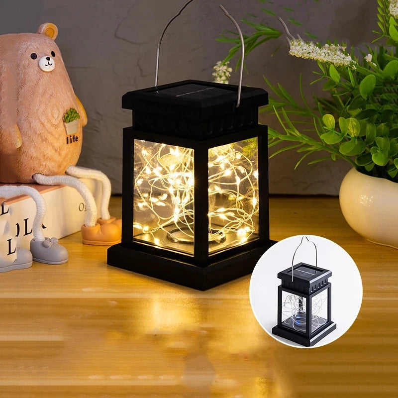 lanterne solaire décorative pour jardin et cour extérieure - vue 7 sur 7