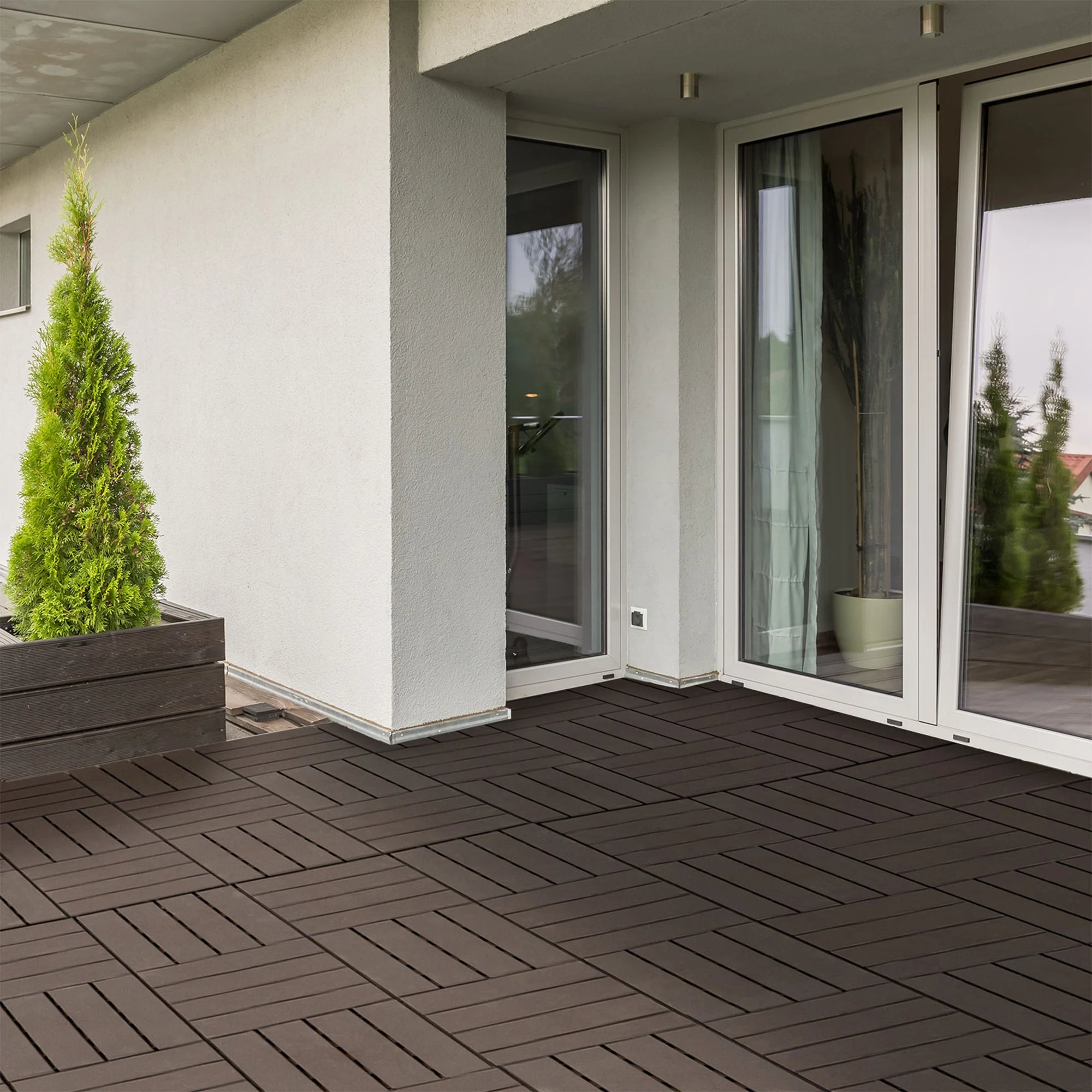 Carrelage extérieur clipsable 30x30 lot de 9