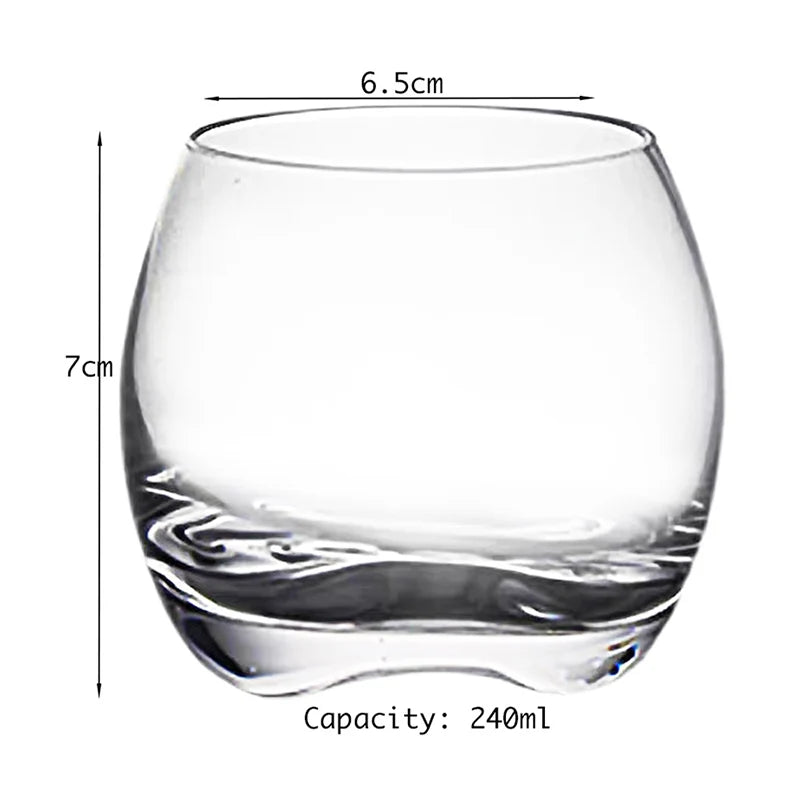 Verres a whisky rond design epais resistants cocktails