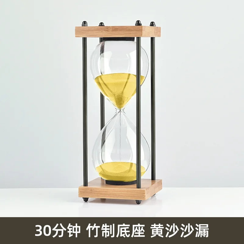 sablier en verre antichute pour enfants 30 minutes style rétro - vue 12 sur 17