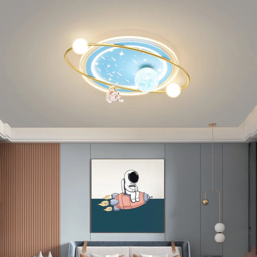 plafonnier enfant design astronaute lampe led créative moderne - vue 5 sur 9