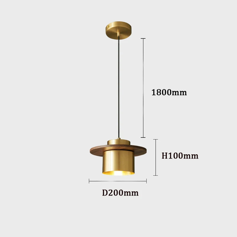 suspension en cuivre design moderne pour bar et restaurant - vue 5 sur 7