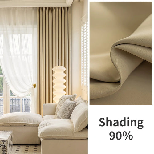 Rideau occultant thermique épais pour salon chambre