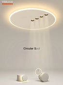plafonnier led rond minimaliste à intensité variable pour intérieur