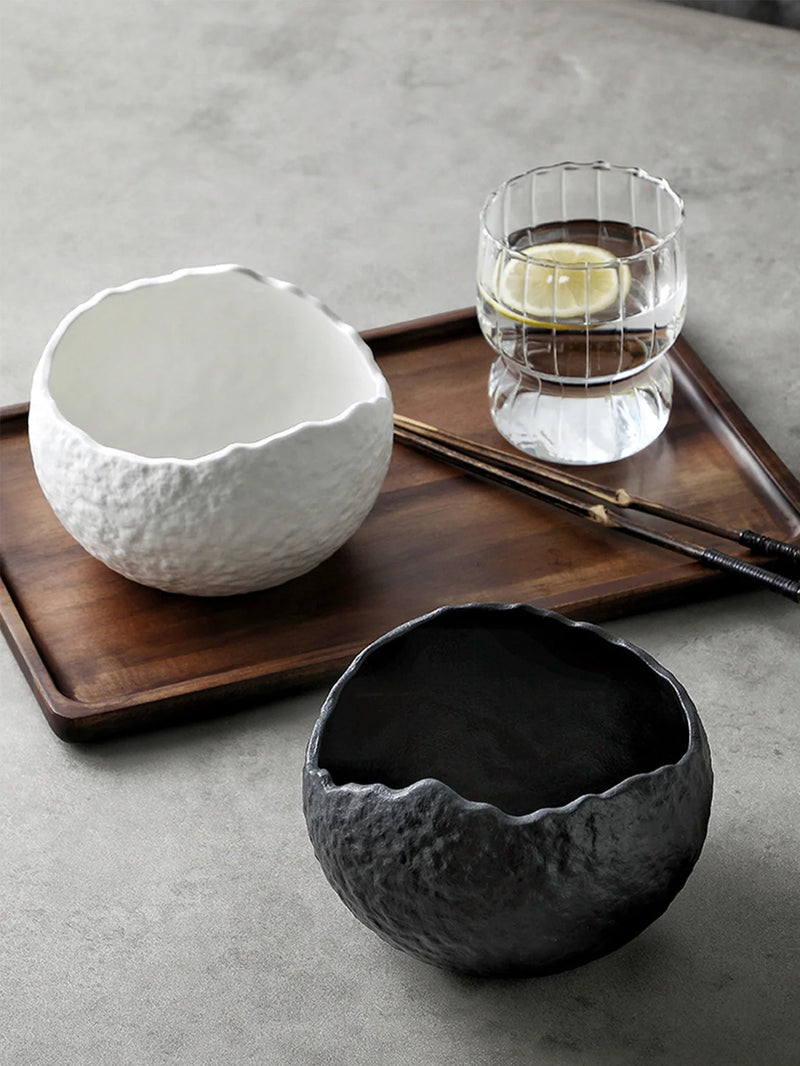 Bol céramique forme coquille irrégulière style raffiné